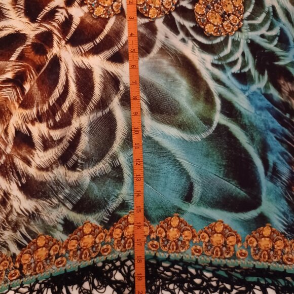 Women's Adoire Over the Head Colorful Shawl Size Medium - Picture 7 of 11